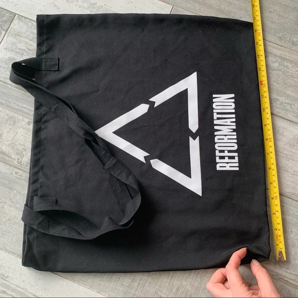 Reformation Reuse Brand Canvas Washable Tote Bag